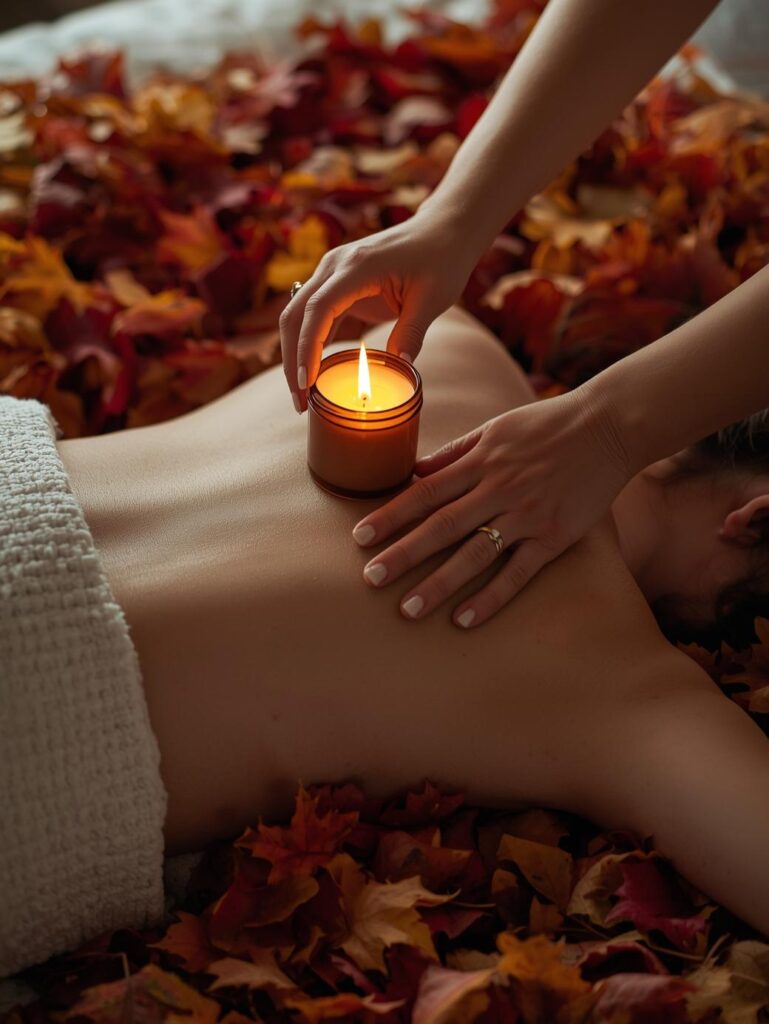botanical massage candle